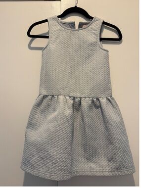 Appaman Girls Light Blue Quilted Textured Sleeveless Dress Size 8